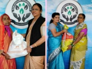 Giants Sakhi President Vidya Sarnobat, VP Aparna Patil, Treasurer Rajashree Hasbe And Suvarna Kale, Vrushali More, Archana Kangralkar were present.